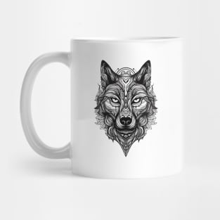 Tribal Wolf Mug